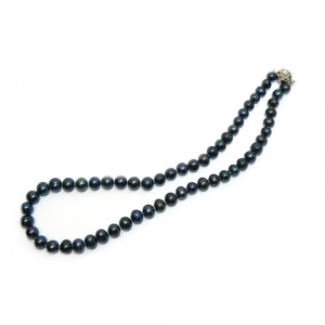 Black Freshwater Pearl Necklace Black Freshwater Pearl Necklace